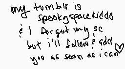 Drawn comment by spookspork