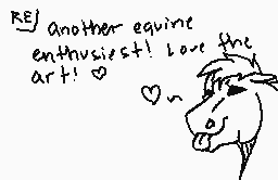 Drawn comment by ♪Equine♪
