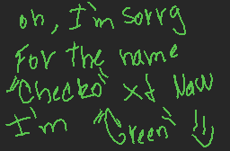 Drawn comment by Green