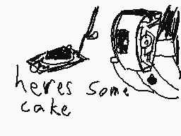 Drawn comment by GLaDOS