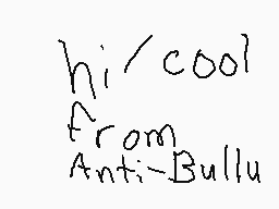 Drawn comment by anti-bully