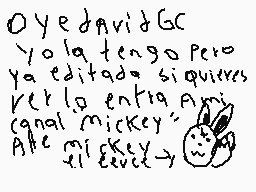 Drawn comment by Mickey