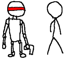 robot and stickman
