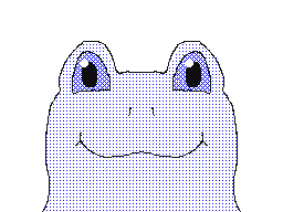 Symmetrical (Almost) Blue Frog