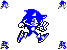 Sonic Victory Pixel Art