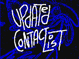 UPDATED CONTACT LiST