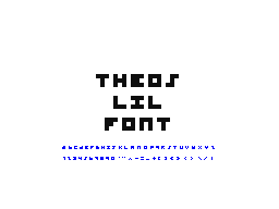 Theo's Lil Font
