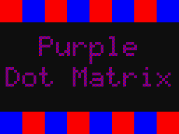 Purple Dot Matrix Effect