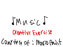 Mario Paint BGM 1: Creative Exercise