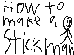 how to make a stick man