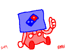 Just me in a dominos pizza box