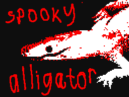 A spooky gator