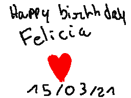 Happy Birthday Felicia !15 March 2021