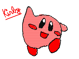 Drawing of Kirby