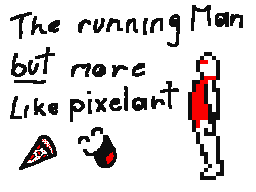 the running man but more like pixelart