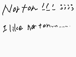 Drawn comment by Yüma¢
"Norton $$$ $$$ I like norton..........."