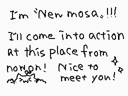 Getekende reactie door new　mosa