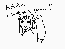 Drawn comment by ohagi.
"AAAAA I love this comic!!"