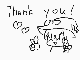 Drawn comment by もちもっち
"Thank you!"