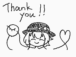 Drawn comment by もちもっち
"Thank you!!"