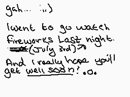 Drawn comment by xSHADAMYx