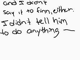 Drawn comment by →Charlie←