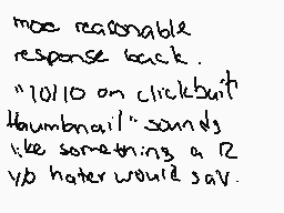 Drawn comment by →Charlie←