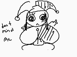 Drawn comment by →Charlie←
"dont mind"