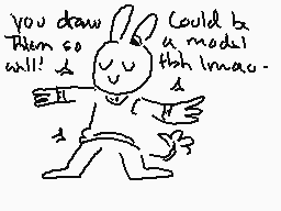 Drawn comment by scruffy
"you draw Then so well! Could b a model that linea-"