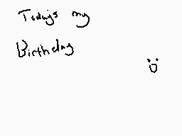 Drawn comment by Chi
"Today's my Birthday"