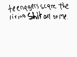 Drawn comment by large cat.