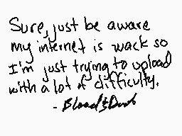 Drawn comment by Blood&Dust