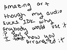 Drawn comment by Oak Of Ash