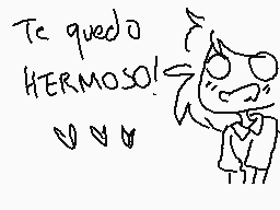 Drawn comment by LizbethSGA
"Te quedo HERMOSO!"