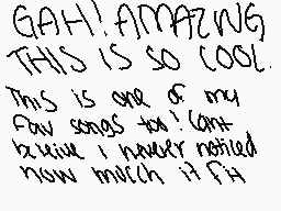 Drawn comment by Rise☆Above
"GAH! AMAZING THIS IS SO COOL. This is one of my fave songs too! :D but i never noticed how much it fit"