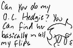 Drawn comment by Hedgie±