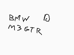 Drawn comment by ⓁROCKYⓇ
"BMW M3 GT R"