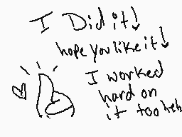 Drawn comment by ※Katalina※
"I Did it! hope you like it I worked hard on it too!"