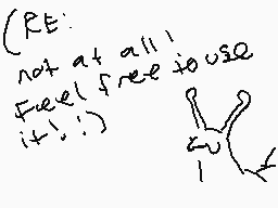 Drawn comment by snail
"RE: not at all! Feel free to use it! :)"
