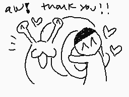 Drawn comment by snail
"aw! thank you!!"