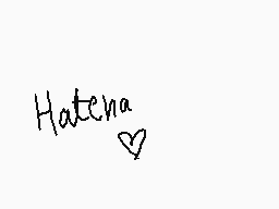 Drawn comment by ピンケラティアス～♥
"Hatena"