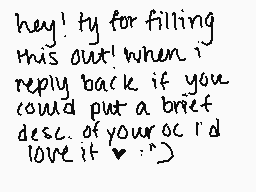 Drawn comment by sophy