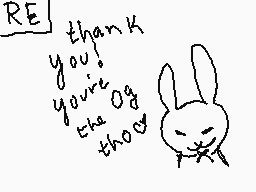 Drawn comment by Milo☀
"RE thank you! you're the thoro"