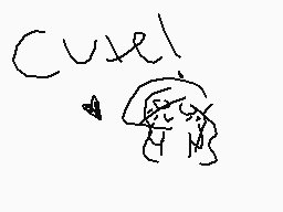 Drawn comment by alithedork
"Cute!"