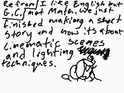 Drawn comment by ☆broxy☆