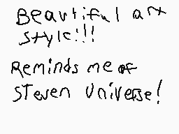 Drawn comment by CHUCK
"Beautiful art style!!! Reminds me of Steven Universe!"
