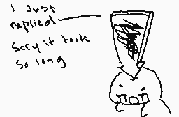 Drawn comment by Marshmello