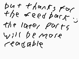 Drawn comment by SARA