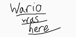 Drawn comment by Wario