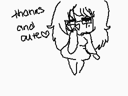 Drawn comment by J○MⓎ W○ⓁF
"thanks and cutes"